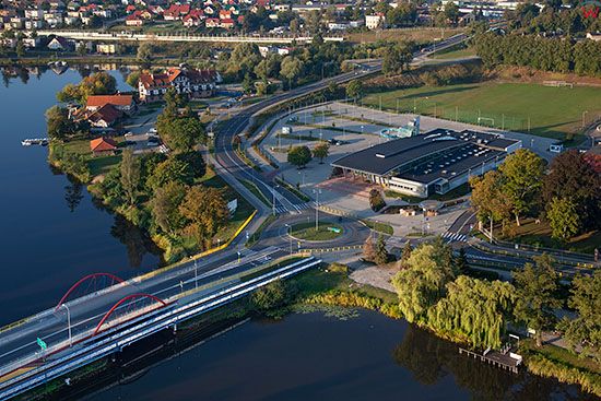 Ilawa, most Henryka Sienkiewicza na DK 16. EU, PL, Warm-Maz. Lotnicze.